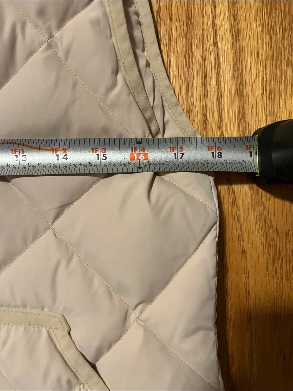 J. Crew Quilted Stand-Collar Puffer Vest in Light Beige